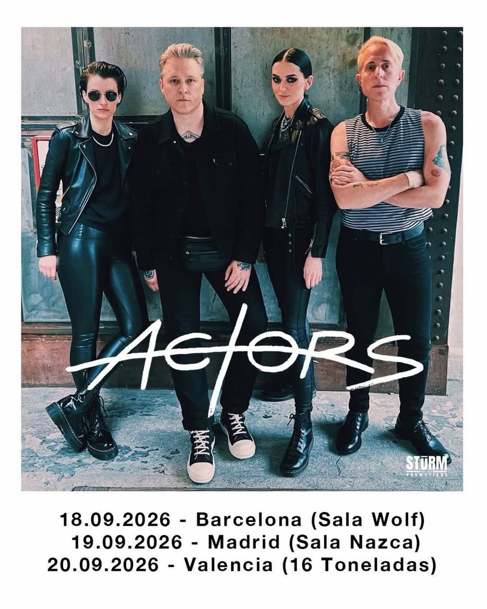 Concierto de Actors en Sala Nazca (Madrid) · 19 de septiembre, 2026