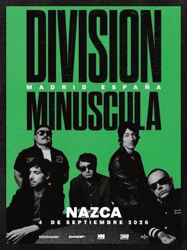 Concierto de División Minúscula en Sala Nazca (Madrid) · 4 de septiembre, 2026