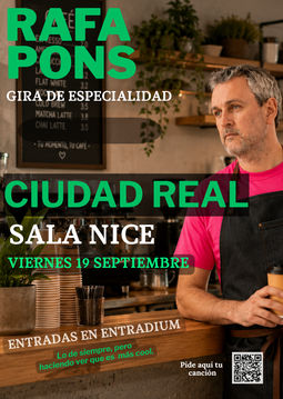 Concierto de Rafa Pons en Sala Nice (Ciudad Real) · 18 de septiembre, 2026