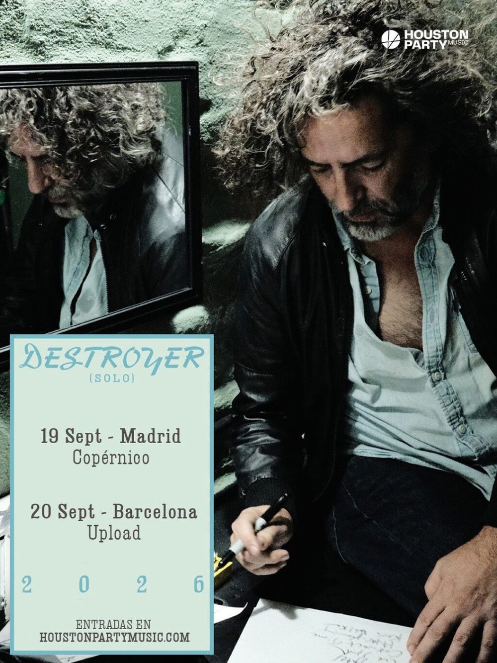 Concierto de Destroyer en Sala Upload (Barcelona) · 20 de septiembre, 2026