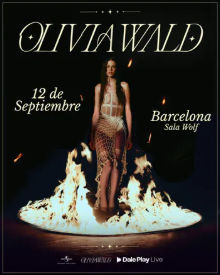 Concierto de Olivia Wald en Sala Wolf (Barcelona) · 12 de septiembre, 2026