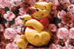 Winnie ourson dans les roses