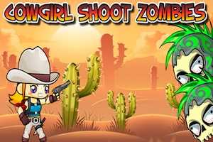Cowgirl shoot zombies