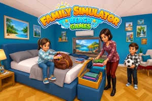 Family Simulator Beach Games