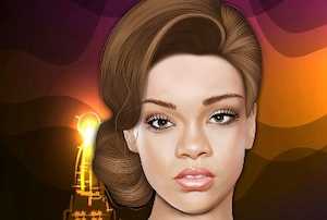 Habillage maquillage de Rihanna