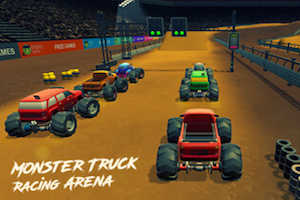 Monster truck racing arena