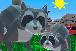 Raccoon adventure city simulator 3d