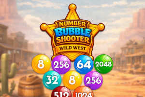 Number Bubble Shooter Wild West