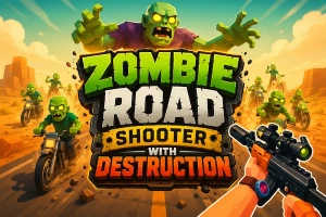 Zombie Road Shooter with Destruction