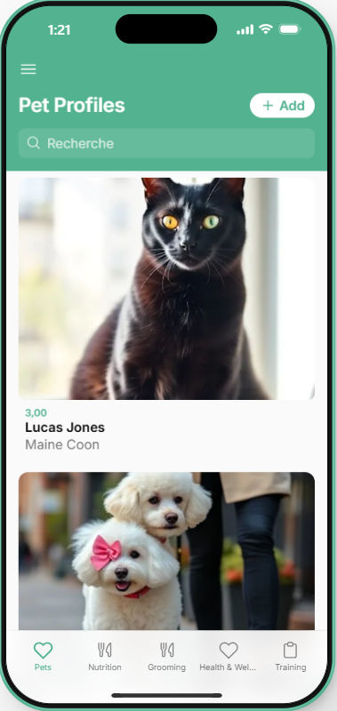 Pet Care App Screenshot