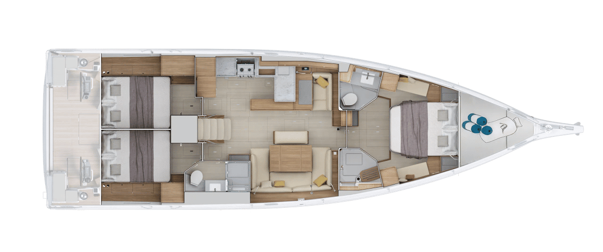 OCEANIS 52 LAYOUTS