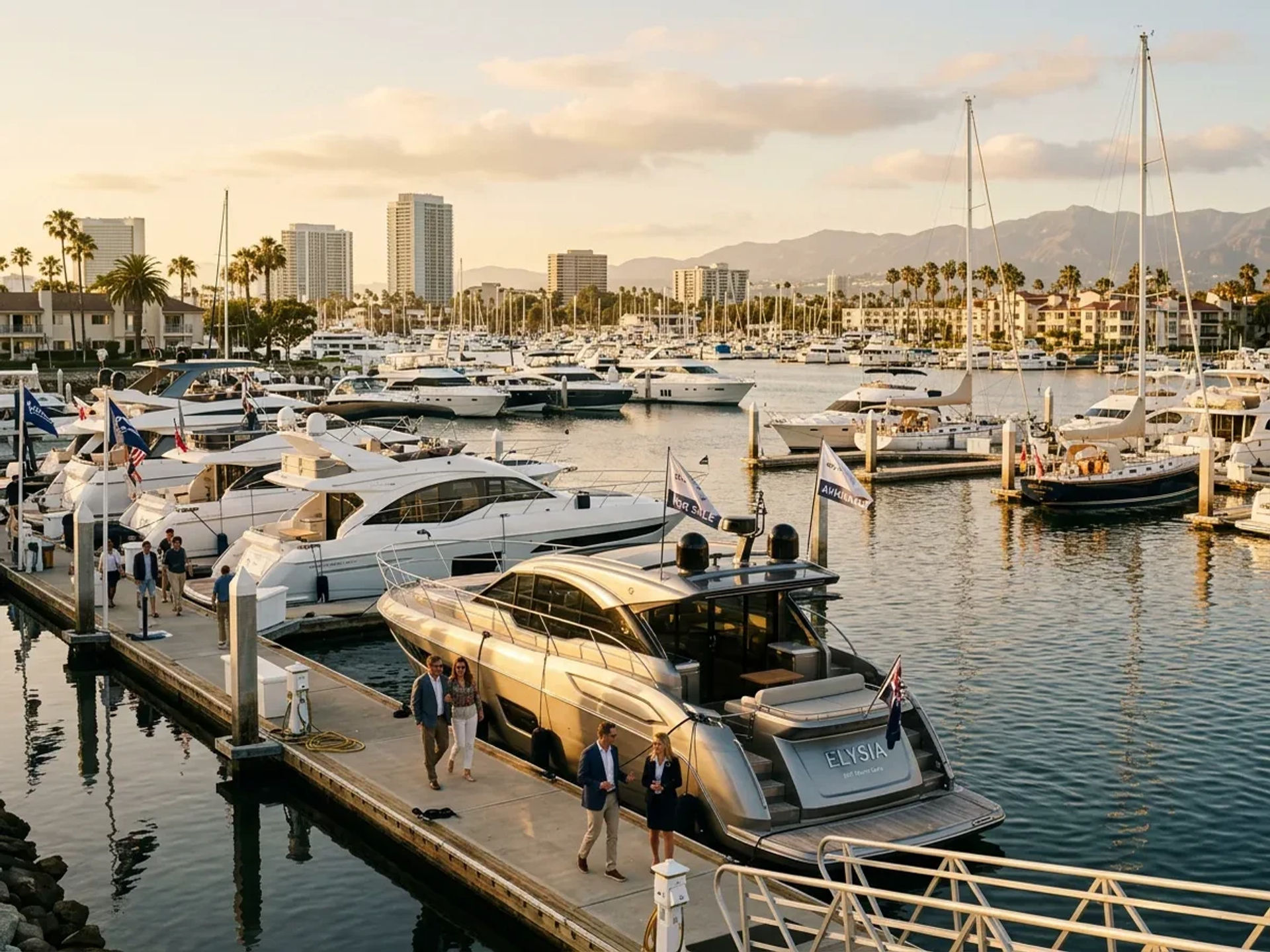 Editorial cover visual for 2026 Southern California Yacht Brokerage Outlook and Market Trends.