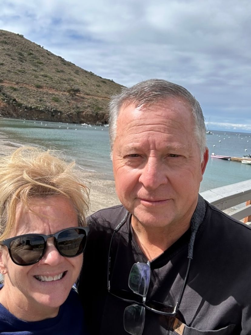 Mark and Melanie selfie in Two Harbors