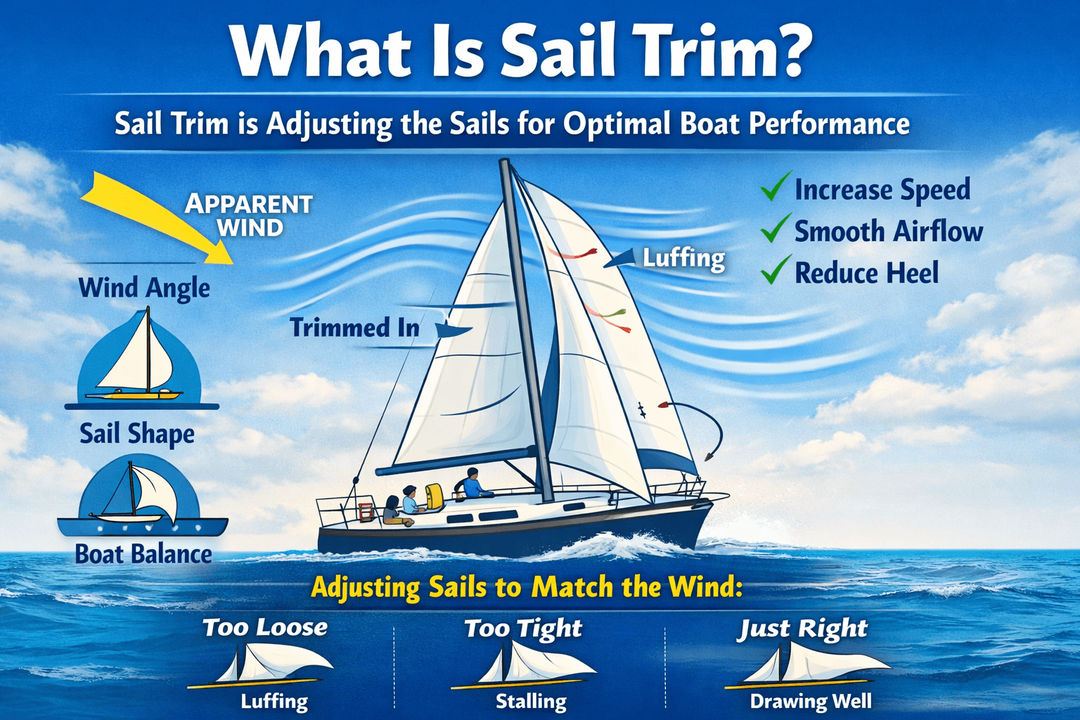 A Practical Sail Trim Guide for New Sailors cover image A Practical Sail Trim Guide for New Sailors cover image