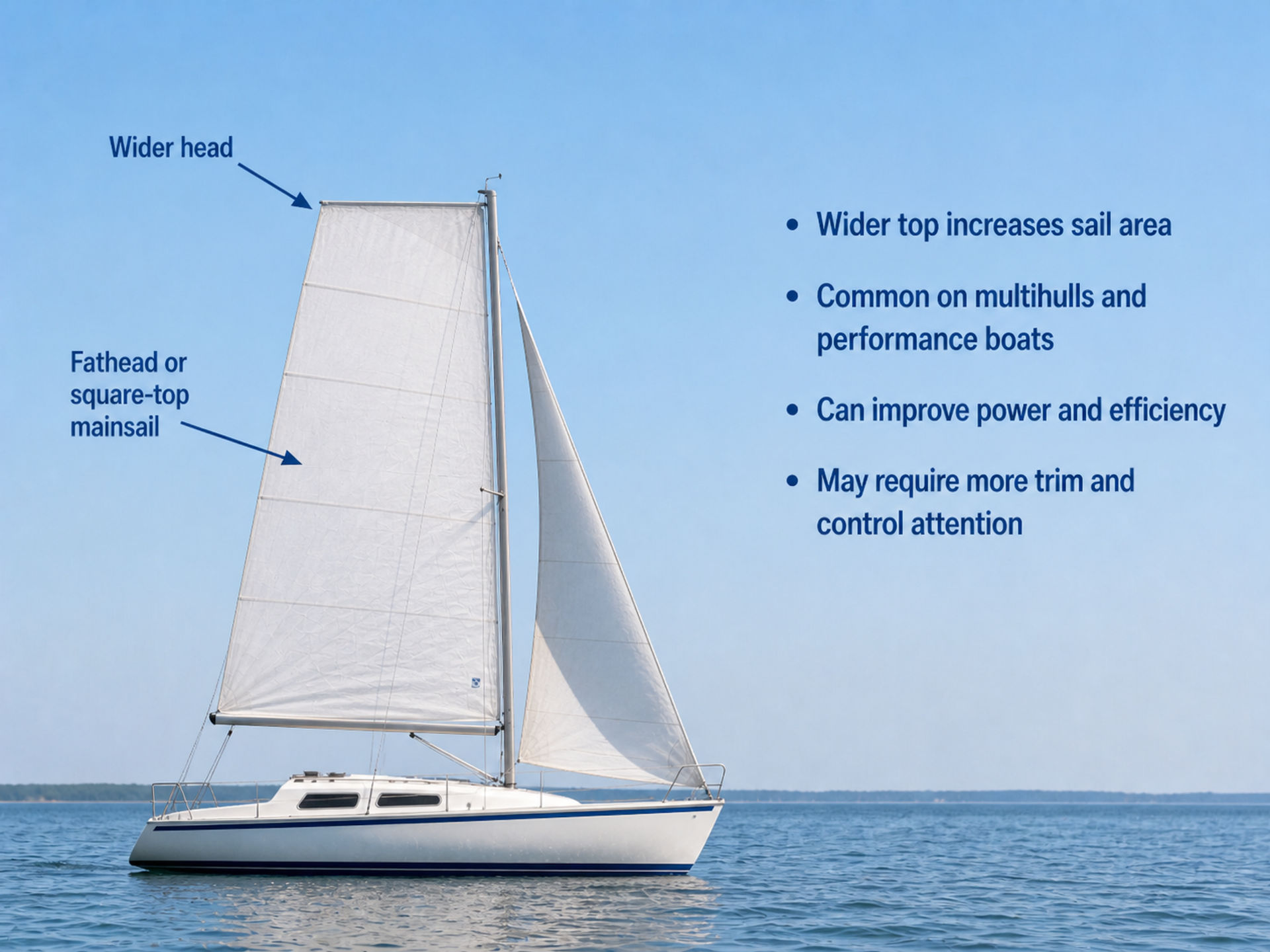 Square-top sail shape