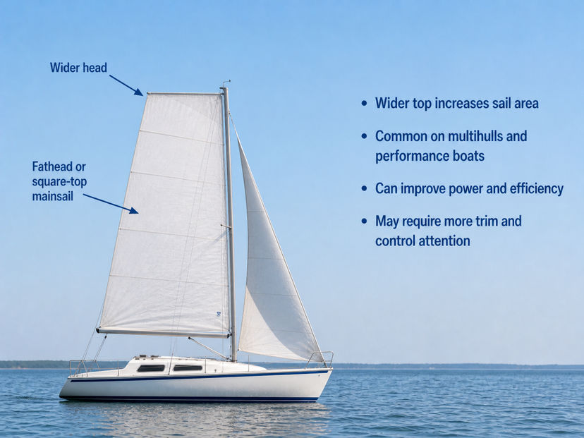 Square-top sail shape Square-top sail shape