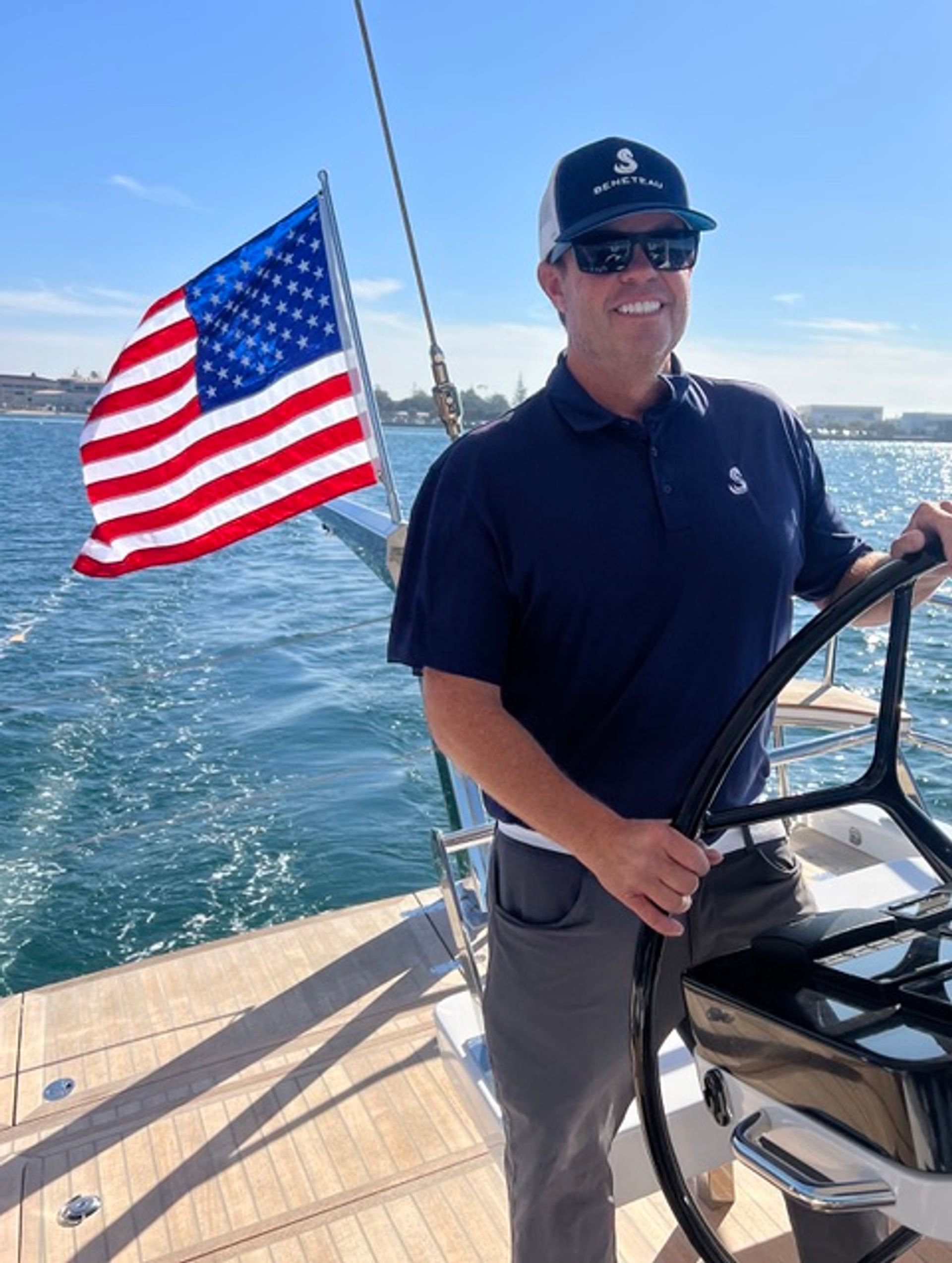 John Bohne on the water