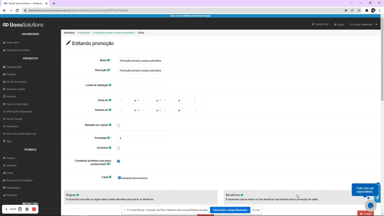 Imagem do vídeo Como automatizar o processo de desconto na primeira compra