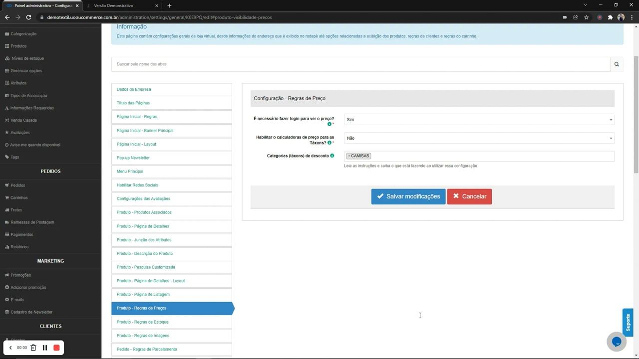 Imagem do vídeo 5 Parte - Configurações Gerais