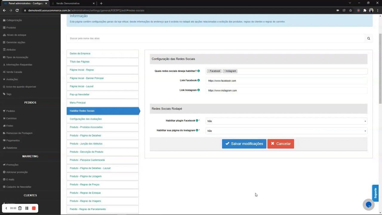 Imagem do vídeo 3 Parte - Configurações Gerais
