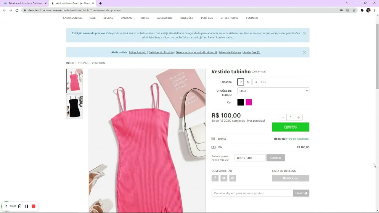 Imagem do vídeo Como alterar a cor de uma variação?