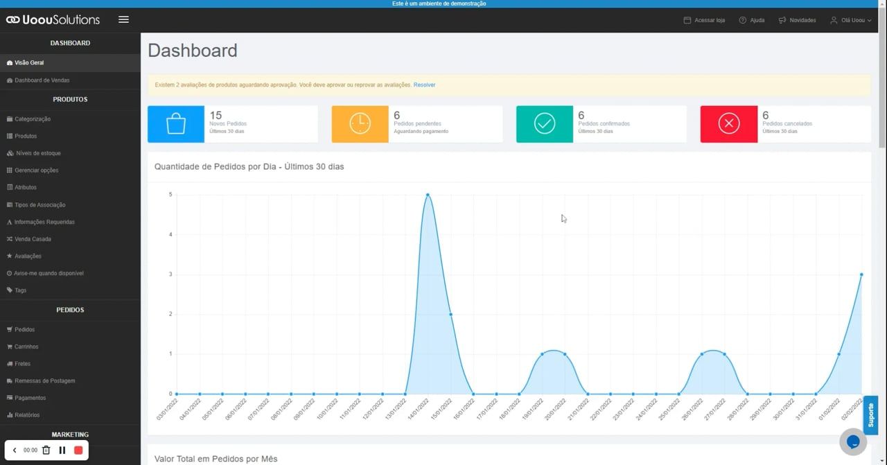 Imagem do vídeo Visualizando um pedido