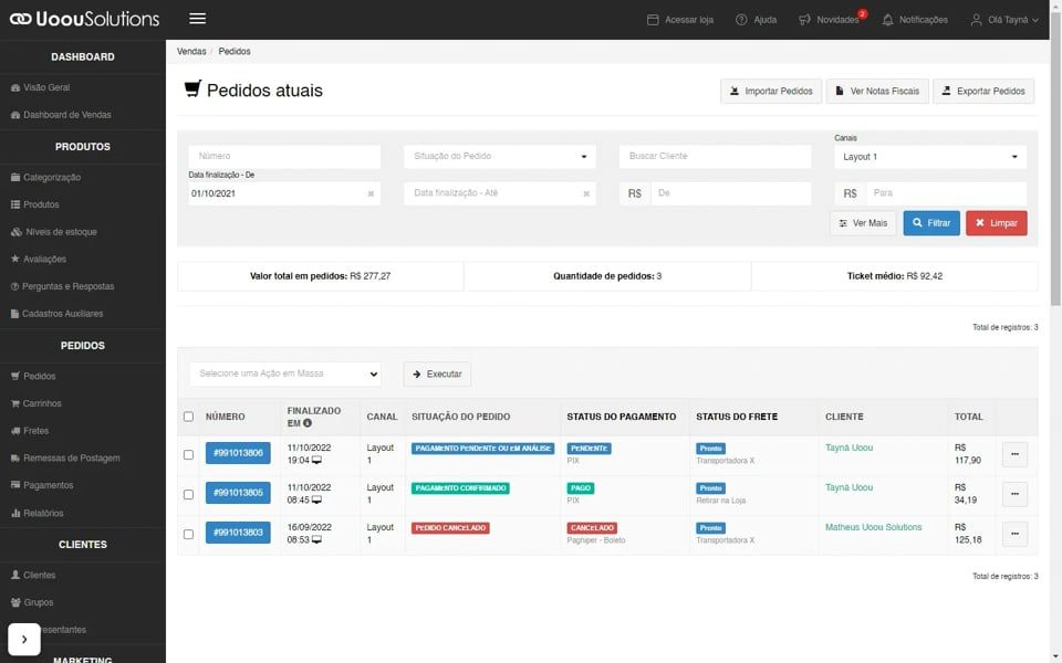 Imagem do vídeo Tutorial - Gestão de Pedidos - V1