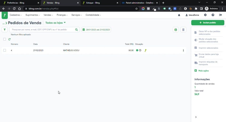Imagem do vídeo Como fazer o Lancamento de Estoque no Bling.mp4