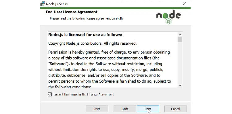 node js licence node js licence
