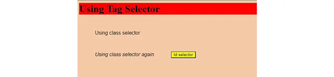 using tag selector using tag selector