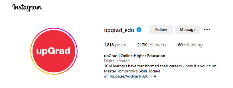 Example of an effective bio to increase Instagram followers. Example of an effective bio to increase Instagram followers.