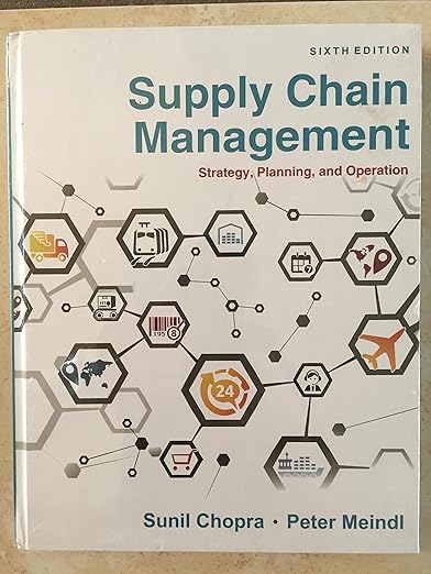 Supply Chain Management By Sunil Chopra & Peter Meindl Book Cover Supply Chain Management By Sunil Chopra & Peter Meindl Book Cover