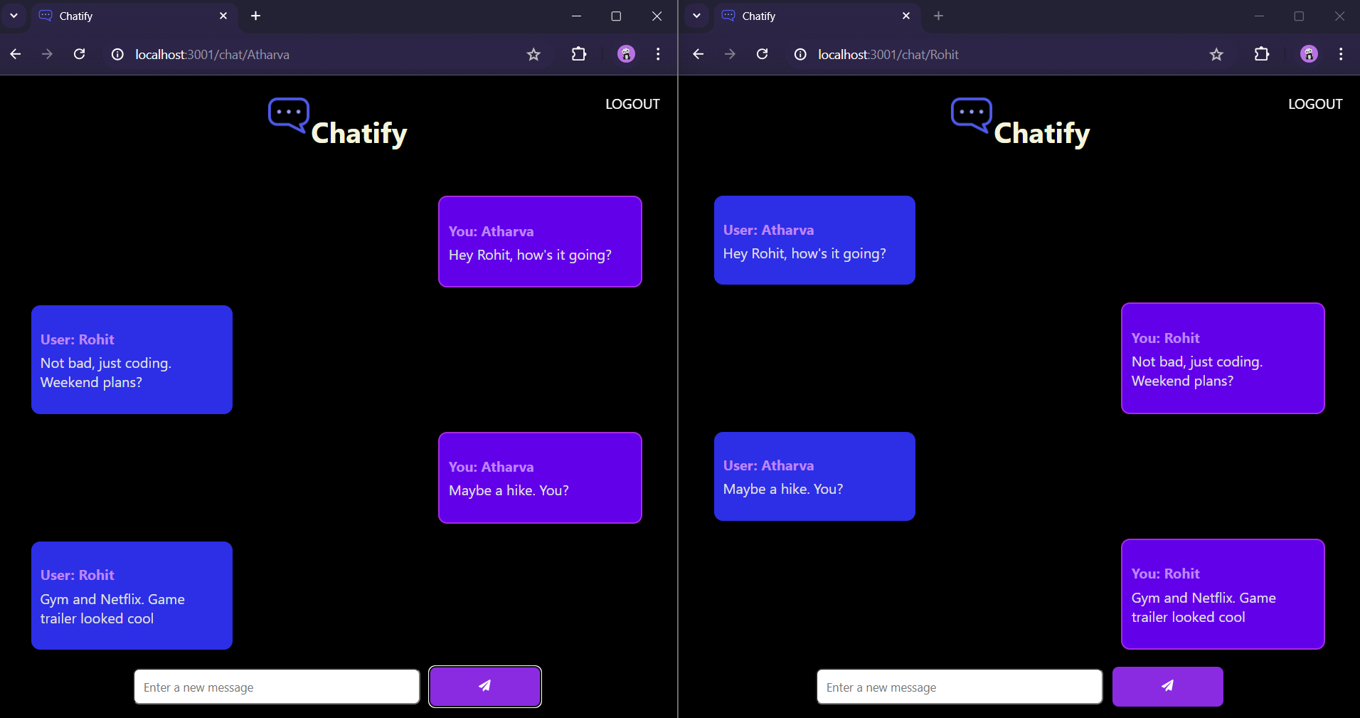 Chat Application Chat Application