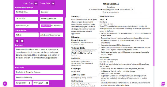 Professional Resume Creator Professional Resume Creator