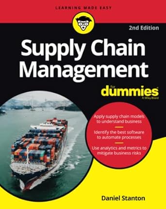 Supply Chain Management for Dummies By Daniel Stanton Book Cover Supply Chain Management for Dummies By Daniel Stanton Book Cover