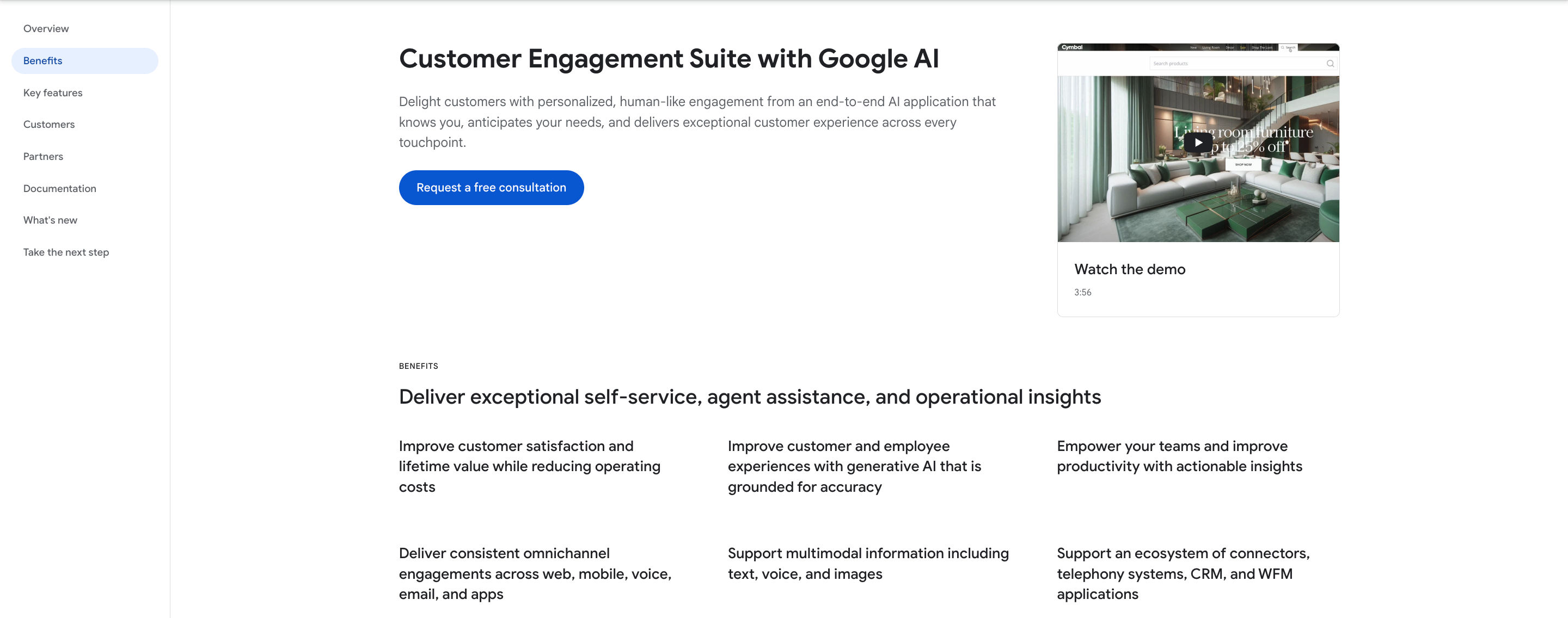 Google Cloud Webpage