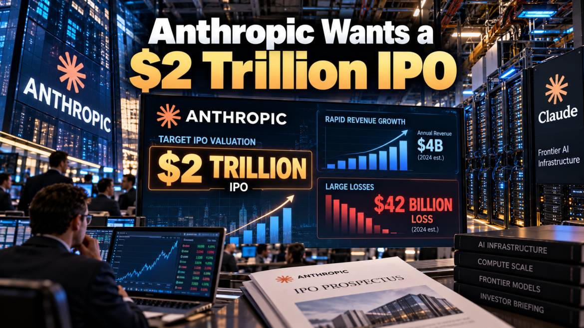 Anthropic Wants a $2 Trillion IPO After Losing $42 Billion: The AI Bet Gets Bigger