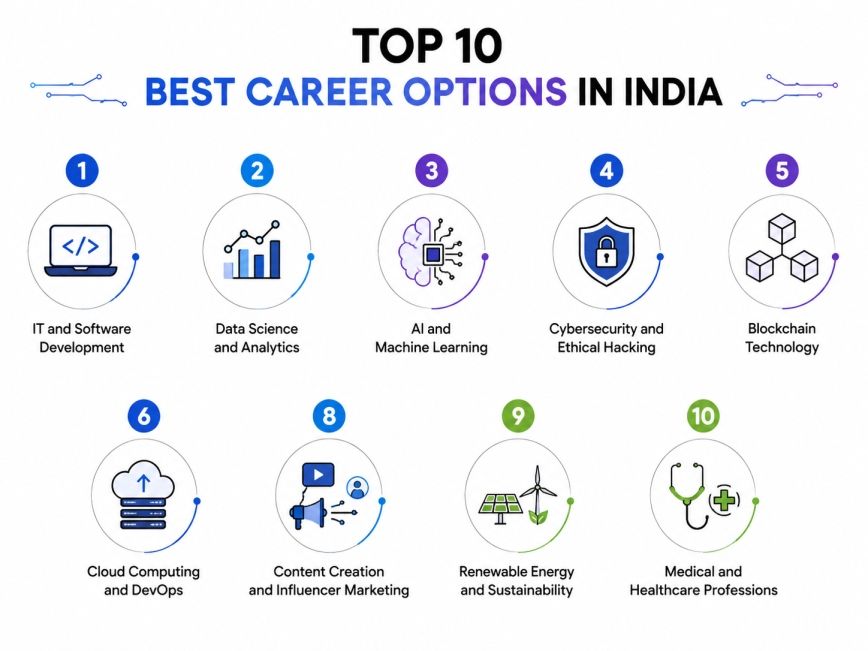 Top 10 Best Career Options in India Top 10 Best Career Options in India