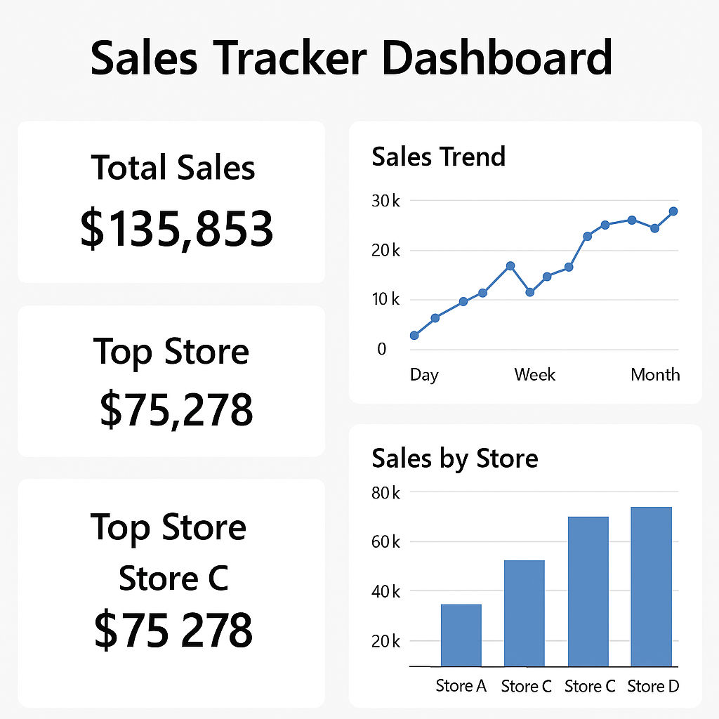 Sales Tracker Dashboard Sales Tracker Dashboard