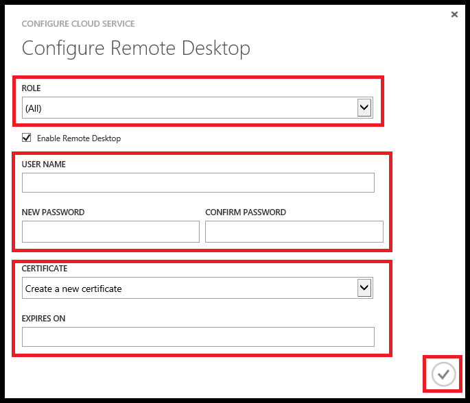 Configure Cloud Service