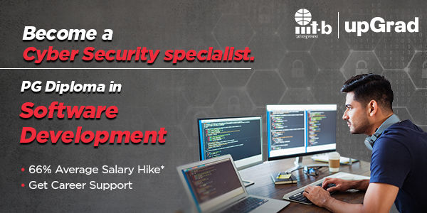 Student learning PG diploma in software development from IIITB to become a cyber security specialist Student learning PG diploma in software development from IIITB to become a cyber security specialist