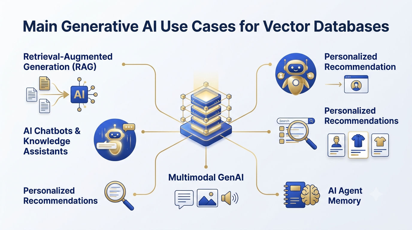 main generative AI use cases for vector databases main generative AI use cases for vector databases