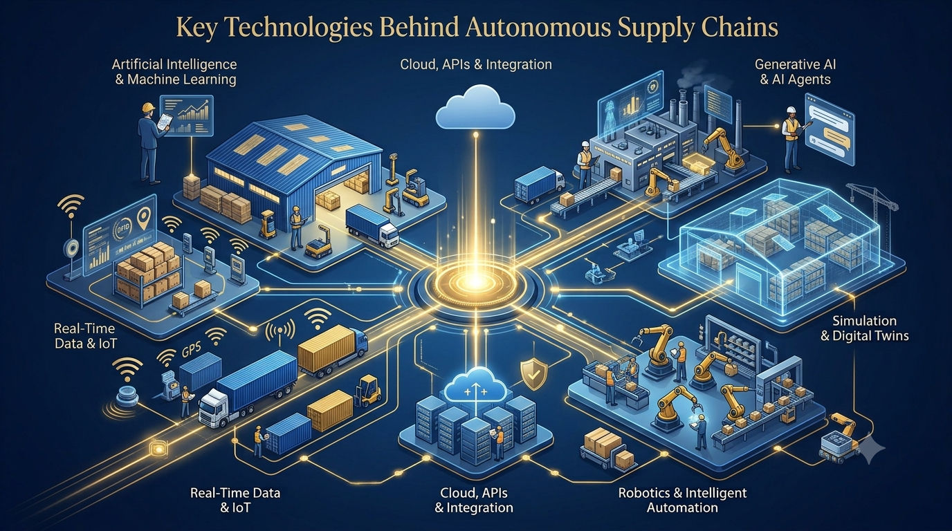 Key technologies behind autonomous supply chains Key technologies behind autonomous supply chains
