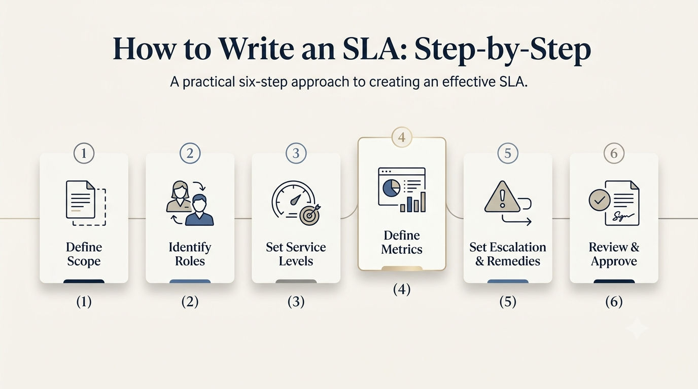 6-step process for writing an SLA