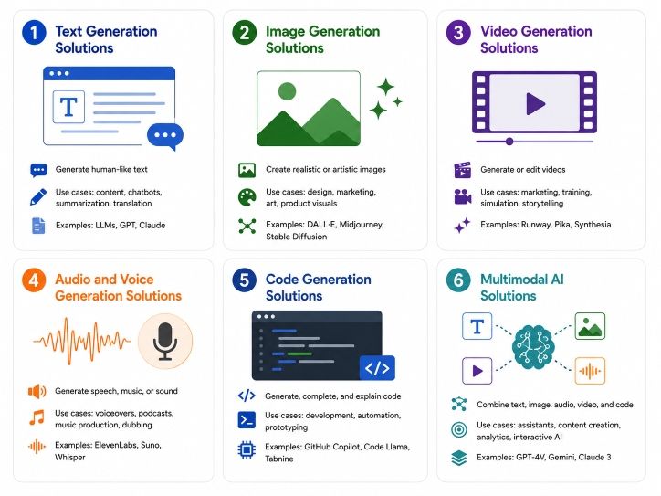 Types of Generative AI Solutions