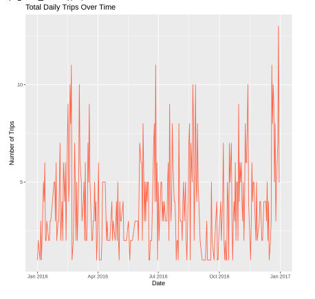 Graph on Total Daily Trips Over Time Graph on Total Daily Trips Over Time