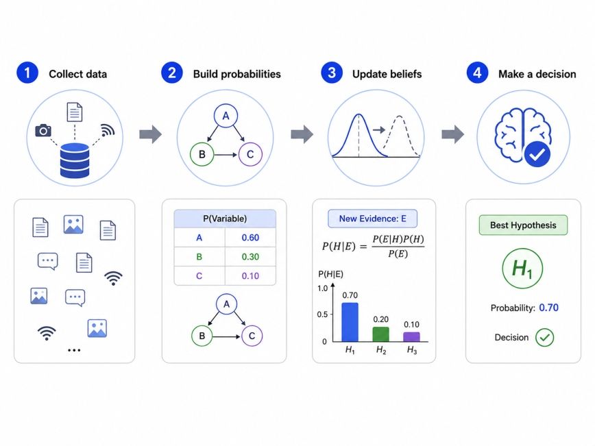 Basic workflow of Probabilistic Reasoning Work in Artificial Intelligence Basic workflow of Probabilistic Reasoning Work in Artificial Intelligence