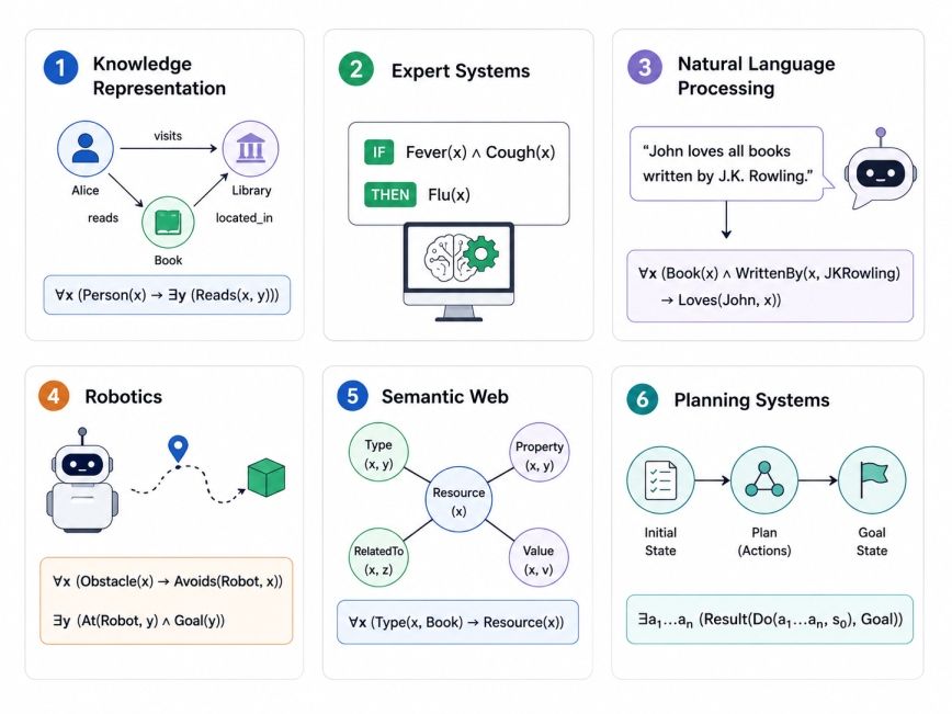Applications of Predicate Logic in Artificial Intelligence