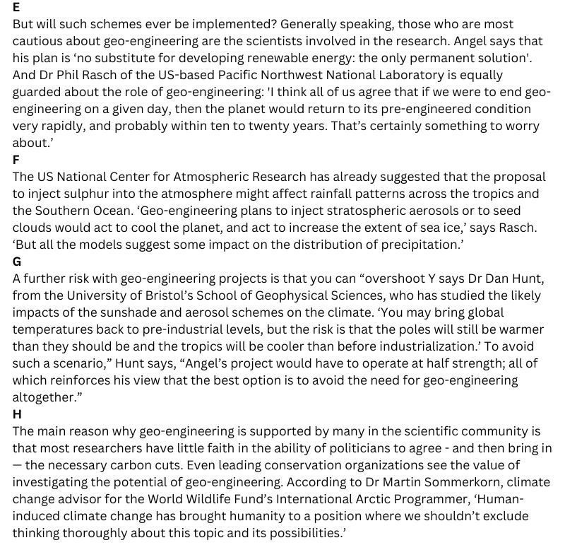 Reducing the effects of climate change reading answers for ielts