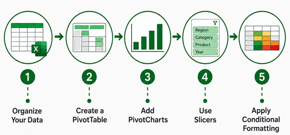 How to Create Interactive Dashboards in Excel for Data Visualization How to Create Interactive Dashboards in Excel for Data Visualization